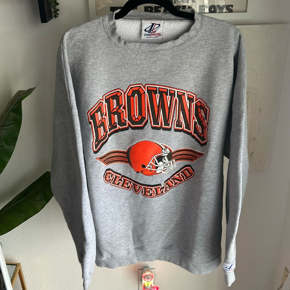 Vintage logo athletic Cleveland browns crewneck